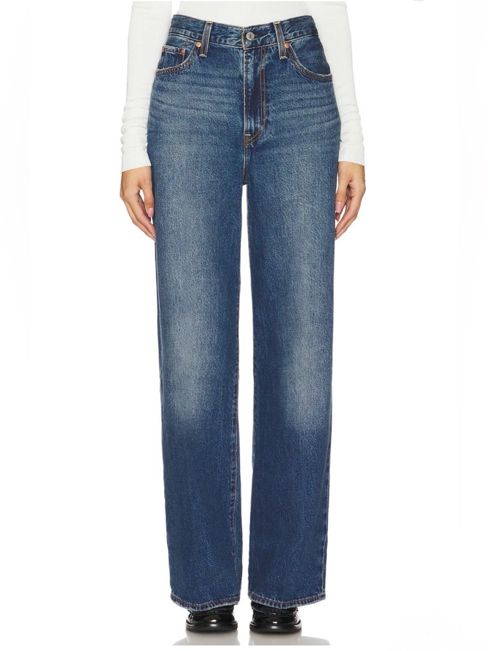 Levi's Women's Ribcage Wide Leg Jean, Polar Perimeter, 26